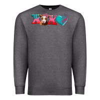 Charcoal Heather xoxo guarnsey cow Premium Sweatshirt - AdoDesignShop