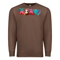 Chestnut xoxo guarnsey cow Premium Sweatshirt - AdoDesignShop