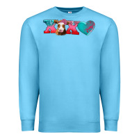 Ocean Blue xoxo guarnsey cow Premium Sweatshirt - AdoDesignShop