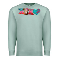 Seafoam xoxo guarnsey cow Premium Sweatshirt - AdoDesignShop