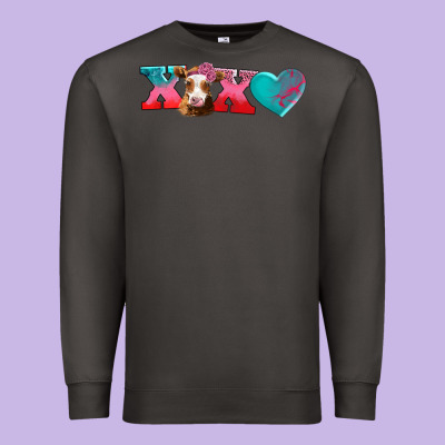 Xoxo Guarnsey Cow Premium Sweatshirt Designed By Adodesignshop