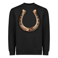 Black western horseshoe Heavyweight Sweatshirt - BarkalooDesign
