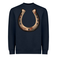 Navy western horseshoe Heavyweight Sweatshirt - BarkalooDesign