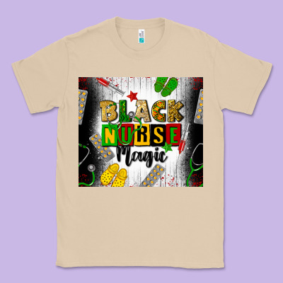 Black Nurse Magic Classic Tee Designed By Cowgirlartshop