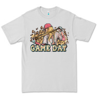 Dove Grey game day baseball leopard Premium Tee - HowdyJamesFarm