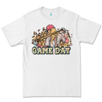 White game day baseball leopard Premium Tee - HowdyJamesFarm