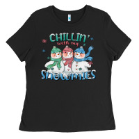 Chillin With My Snowmies Ladies Tee | Teevron
