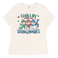 Bone chillin with my snowmies Ladies Tee - CowGirlArtShop