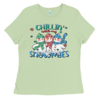 Matcha chillin with my snowmies Ladies Tee - CowGirlArtShop