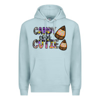 Blue Mist Candy Corn Cutie Premium Hoodie - CowhideDigitalArt