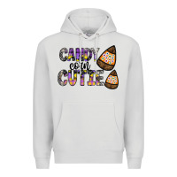 Dove Grey Candy Corn Cutie Premium Hoodie - CowhideDigitalArt