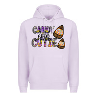 Lilac Candy Corn Cutie Premium Hoodie - CowhideDigitalArt