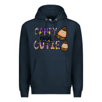 Navy Candy Corn Cutie Premium Hoodie - CowhideDigitalArt