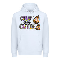 White Candy Corn Cutie Premium Hoodie - CowhideDigitalArt