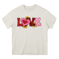 Cream valentines day love sunflowers Heavy Core Tee - RanaPortraitStore