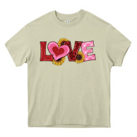 Mossy valentines day love sunflowers Heavy Core Tee - RanaPortraitStore