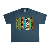 Midnight Navy western brushstroke Urban Heavy Tee - OliviaCreatesArt