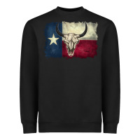 Black distressed tesas flag Heavyweight Sweatshirt - BarkalooDesign