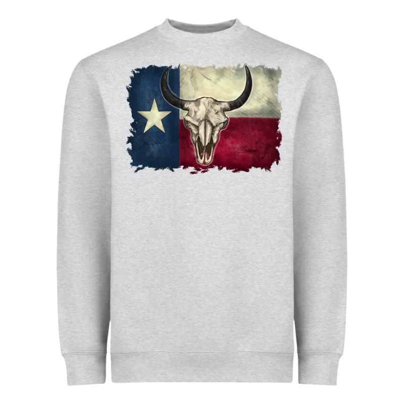 Distressed Tesas Flag Heavyweight Sweatshirt by BarkalooDesign | Teevron