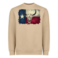 Mushroom distressed tesas flag Heavyweight Sweatshirt - BarkalooDesign