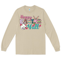 Mushroom Happy Easter Y'all Long Sleeve Tee - BundleAndBundleShop
