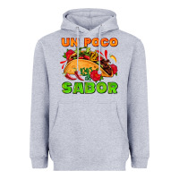Heather Grey un poco sabor with taco and pepper Heavyweight Hoodie - AdoDesignShop