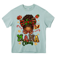 Arona mama claus afro messy bun Heavy Core Tee - texasbilliewilder
