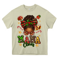 Mossy mama claus afro messy bun Heavy Core Tee - texasbilliewilder