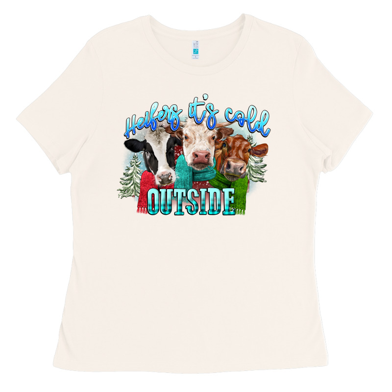 Heifers Its Cold Outside Ladies Tee by CowGirlArtShop | Teevron