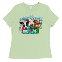 Matcha heifers its cold outside Ladies Tee - CowGirlArtShop