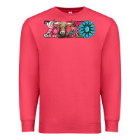 Cardinal xoxo braunvieh cow Premium Sweatshirt - AdoDesignShop