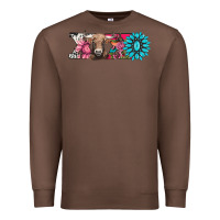 Xoxo Braunvieh Cow Premium Sweatshirt | Teevron
