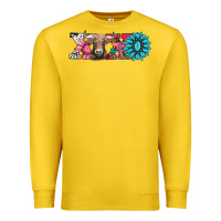 Lemon xoxo braunvieh cow Premium Sweatshirt - AdoDesignShop