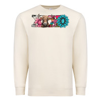 Sandshell xoxo braunvieh cow Premium Sweatshirt - AdoDesignShop