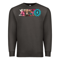 Smoke xoxo braunvieh cow Premium Sweatshirt - AdoDesignShop