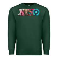 Sports Green xoxo braunvieh cow Premium Sweatshirt - AdoDesignShop
