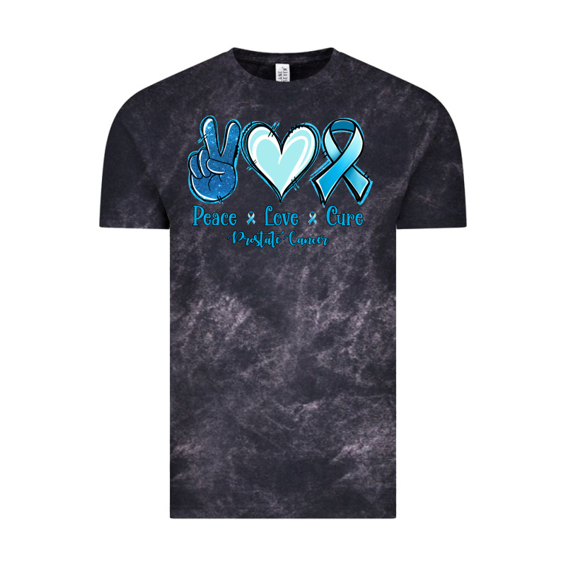 Peace Love Cure Prostate Cancer Vintage Tee by Jasminsmagicworld | Teevron
