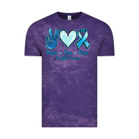 Cloud Purple Peace Love Cure Prostate Cancer Vintage Tee - Jasminsmagicworld