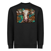 Black Christmas background baby calf Heavyweight Sweatshirt - BarkalooDesign