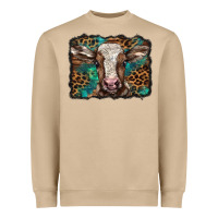 Mushroom Christmas background baby calf Heavyweight Sweatshirt - BarkalooDesign
