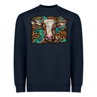 Navy Christmas background baby calf Heavyweight Sweatshirt - BarkalooDesign