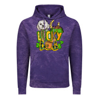 Cloud Purple lucky dog St. Patrick's Vintage Hoodie - FaDigitalArtStudio