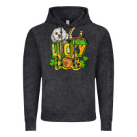 Vintage Black lucky dog St. Patrick's Vintage Hoodie - FaDigitalArtStudio