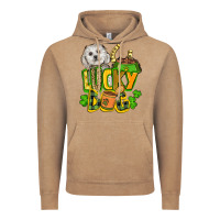 Vintage Coffee lucky dog St. Patrick's Vintage Hoodie - FaDigitalArtStudio