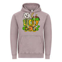 Vintage Zinc lucky dog St. Patrick's Vintage Hoodie - FaDigitalArtStudio