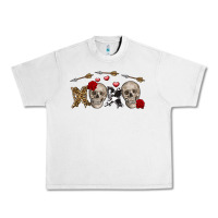 Lunar Rock Xoxo Valentine skulls Valentine's Day Urban Heavy Tee - FaDigitalArtStudio