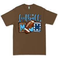 Cacao Football mom blue team color Premium Tee - HowdyJamesFarm