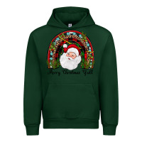 Forest Green merry christmas y'all rainbow Urban Hoodie - JahusDesignShop