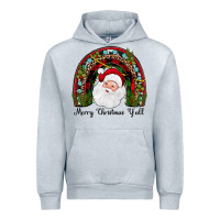 Heather Grey merry christmas y'all rainbow Urban Hoodie - JahusDesignShop
