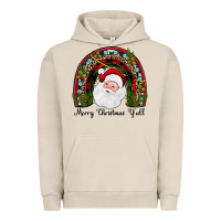 Pigment French Oak merry christmas y'all rainbow Urban Hoodie - JahusDesignShop